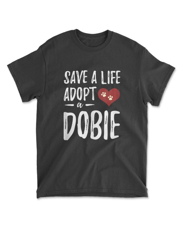 Adopt a Dobie Funny Rescue Doberman Dog Mom Gift Tank Top