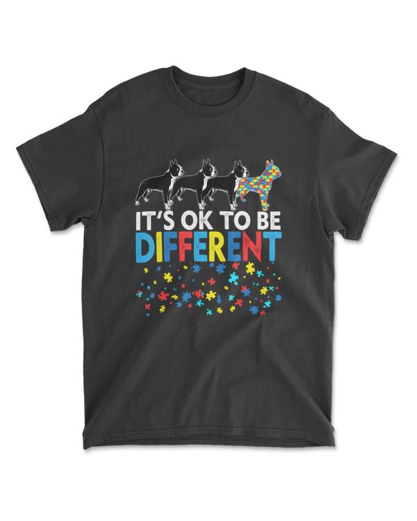 Best Boston Terrier Dog Dad Mom Ever Autism Awareness Gifts T-Shirt