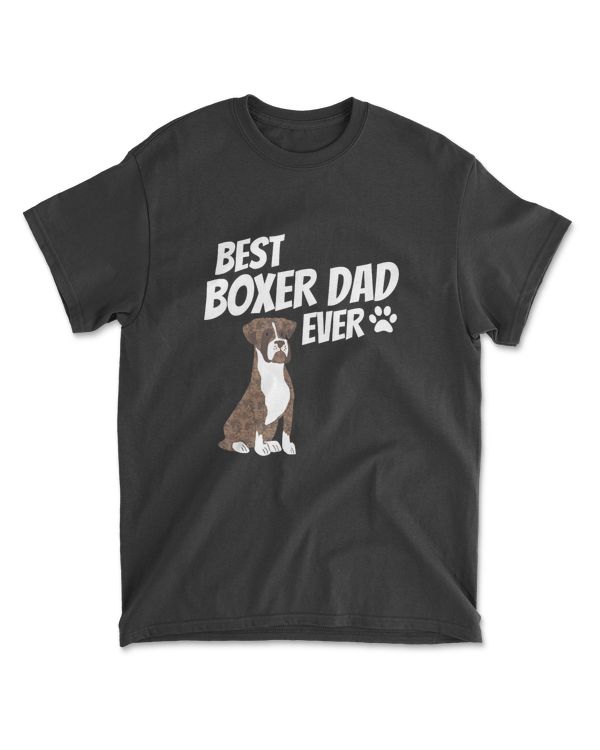 Best Boxer Dad Ever Cute Dog Puppy Pet Lover T-Shirt