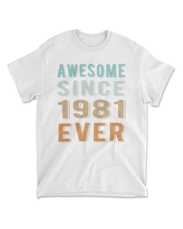 Awesome since 1981 ever Retro style 40th birthday gift