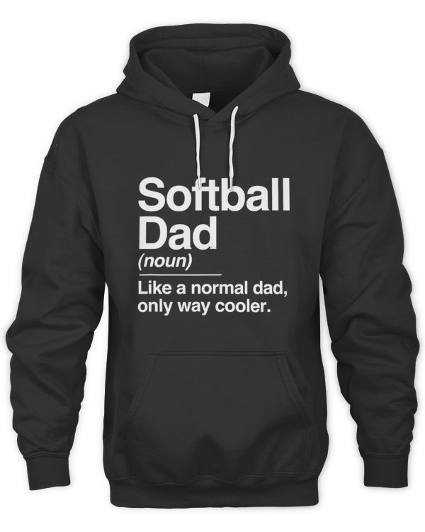 Mens Softball Dad Definition Normal Only Cooler Sports Gift T-Shirt