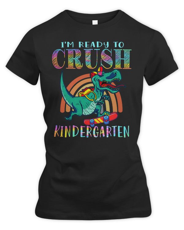 I'm Ready To Crush Kindergarten Dinosaur Back To School Kids