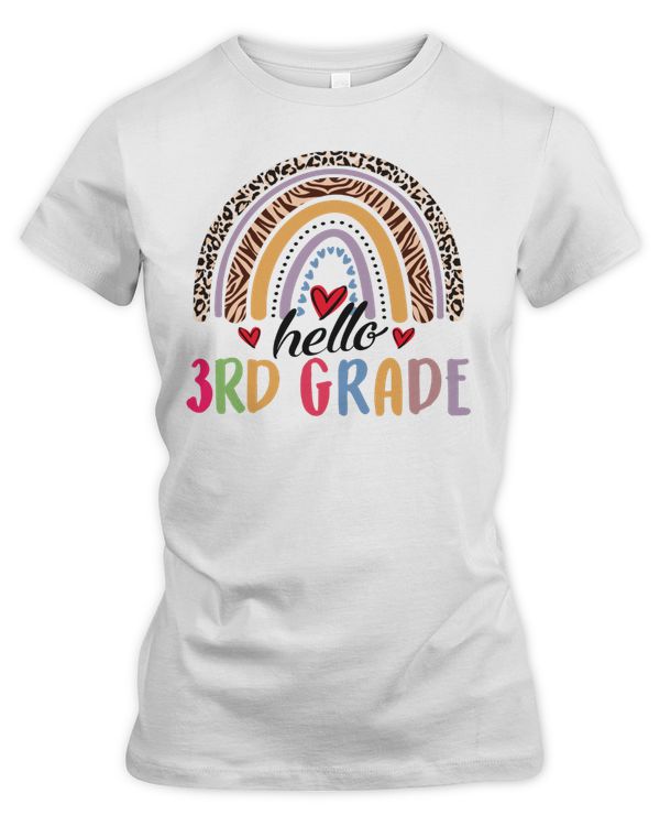 hello 3rd grade Leopard rainbow