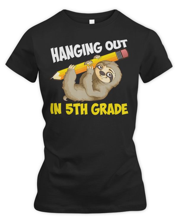 funny fifth grade gift  cute sloth lover boys girls kids
