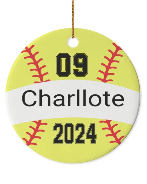 Circle Ceramic Ornament (US)