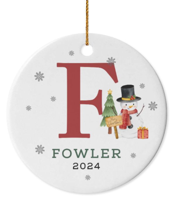 Circle Ceramic Ornament (US)