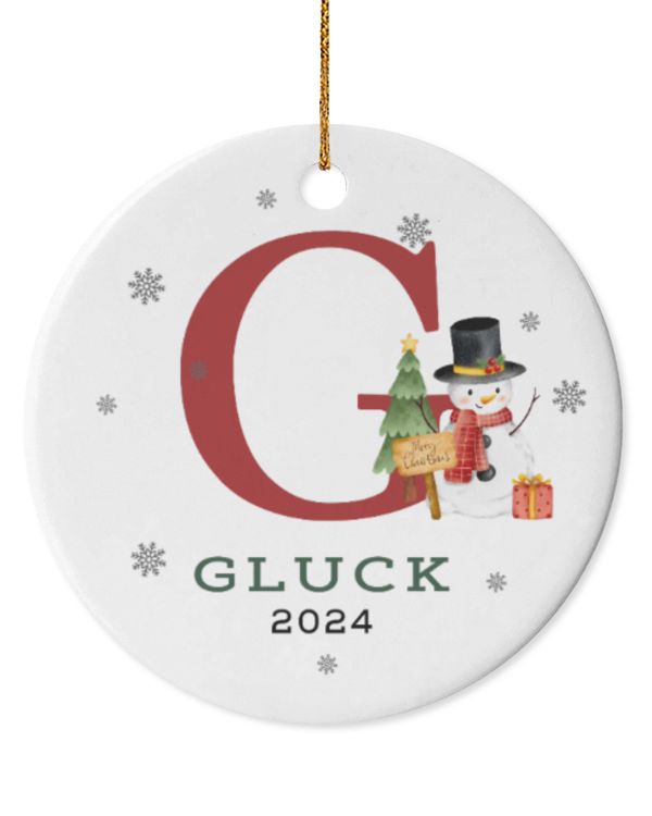 Circle Ceramic Ornament (US)