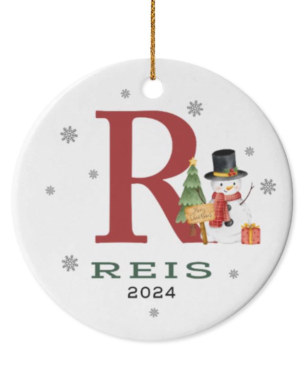 Circle Ceramic Ornament (US)