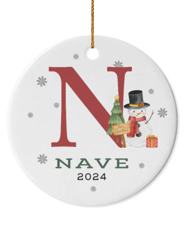 Circle Ceramic Ornament (US)