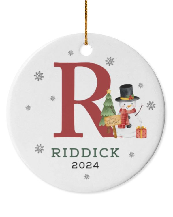 Circle Ceramic Ornament (US)