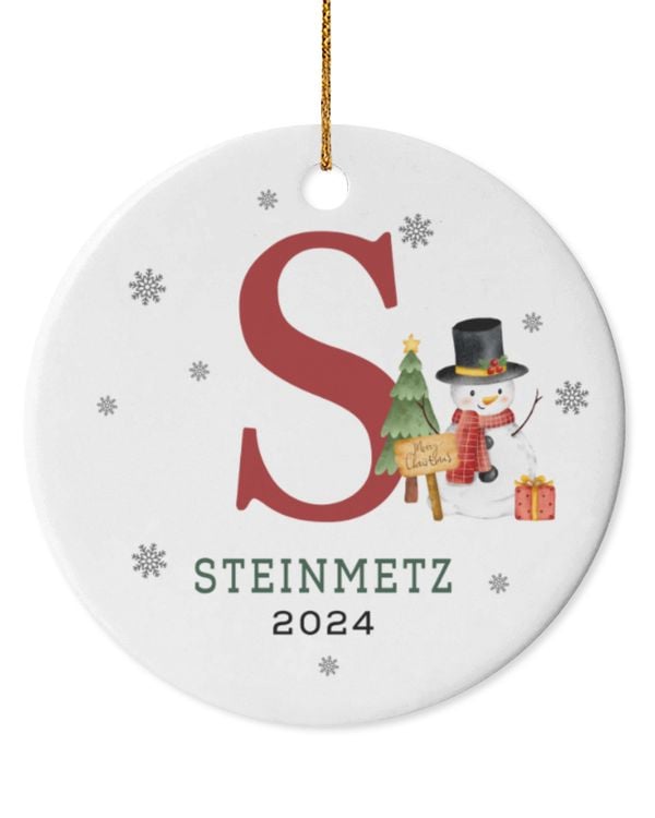 Circle Ceramic Ornament (US)