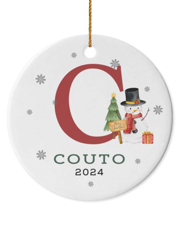 Circle Ceramic Ornament (US)