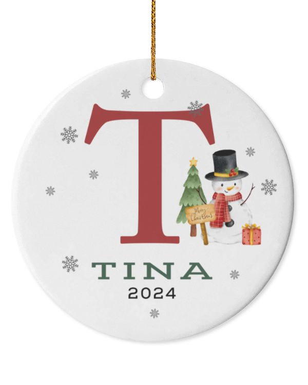 Circle Ceramic Ornament (US)