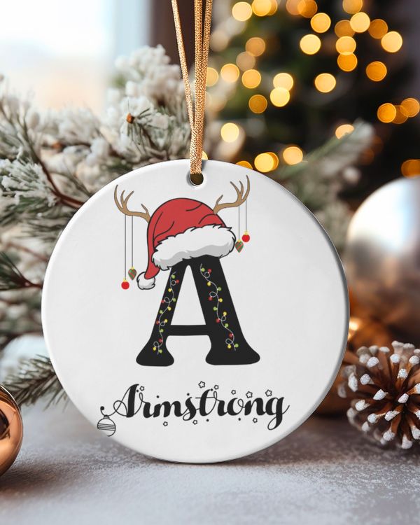 Circle Ceramic Ornament (US)
