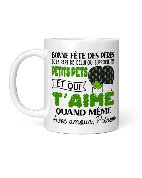 FR - BONNE FÊTE DES PÈRES DE LA PART DE CELUI QUI SUPPORTE TES PETITS PETS