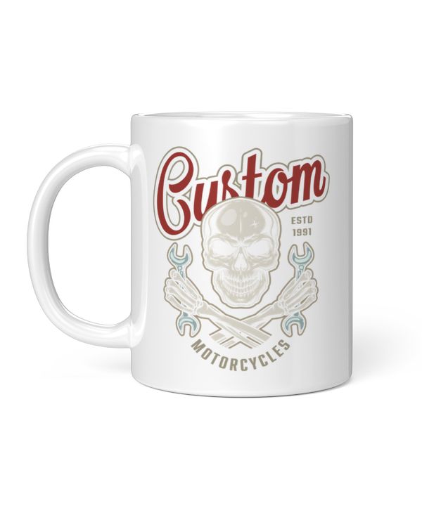 Custom Motorcycles ESTD 1991 Mug
