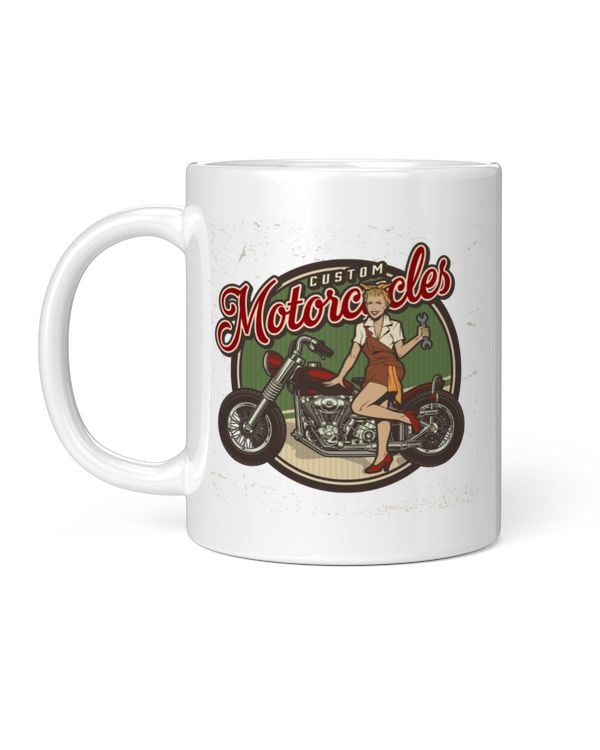 Girl Custom Motorcycles Mug