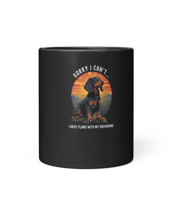 Sorry I Can't I Have Plans With My Dachshund retro Premium
