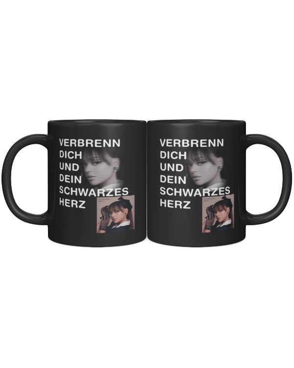 Ayliva Schwarzes Herz (Verbrenn dich und dein schwarzes Herz) Mugs aylivamerch