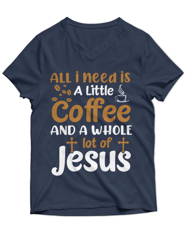 Unisex Jersey SS V-Neck T-Shirt
