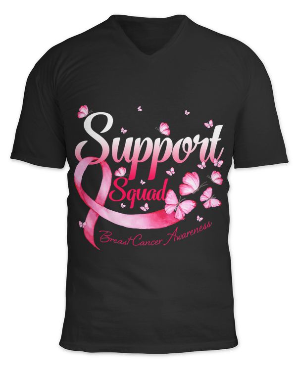 BC Breast Cancer Warrior Support Squad Butterfly Breast Cancer Awareness 87 Cancer