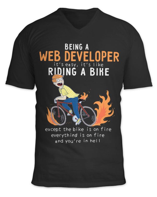 Unisex Jersey SS V-Neck T-Shirt