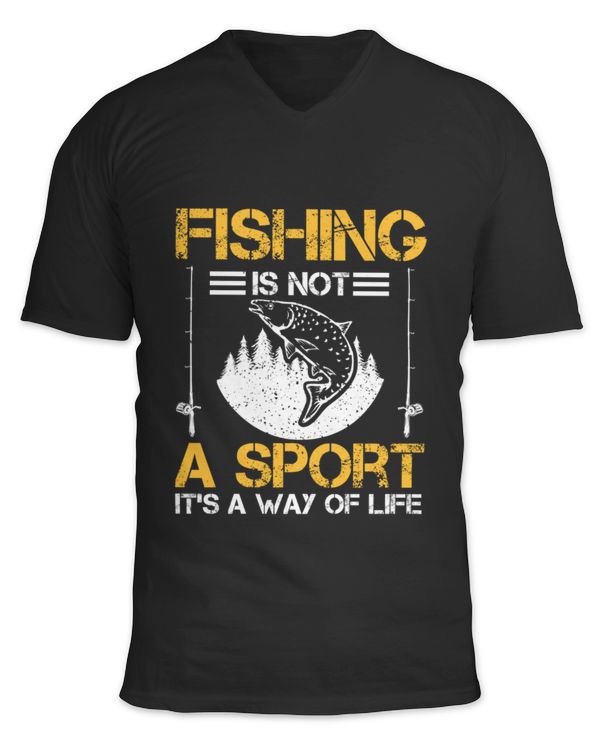 Unisex Jersey SS V-Neck T-Shirt