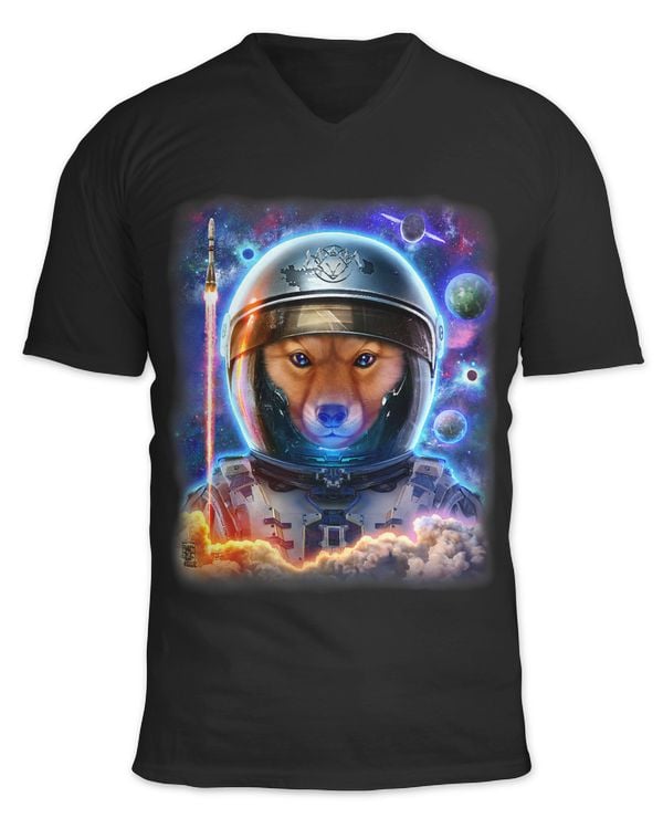 Astronaut Shiba Dog on Space Shuttle to Explore the Universe 1