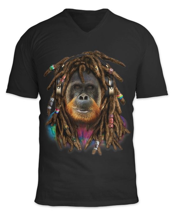 Orangutan with Reggae Dreadlocks Hair