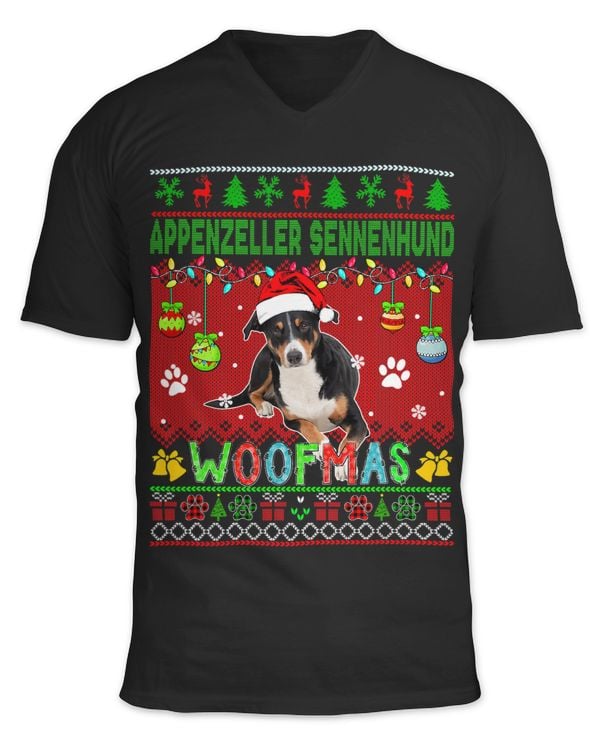 Appenzeller Sennenhund Christmas Woof Cute Santa Dog Lover 26