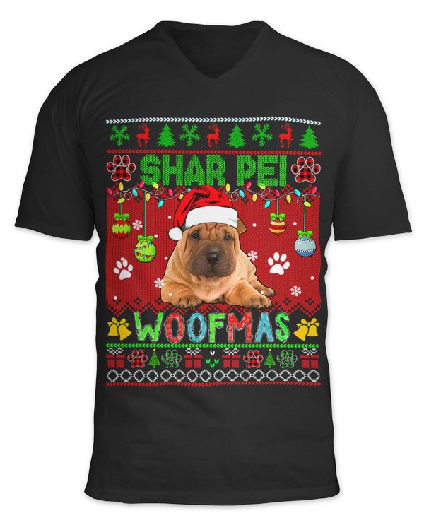 Shar Pei Christmas Woof Santa Shar Pei Dog Lover Owner 34