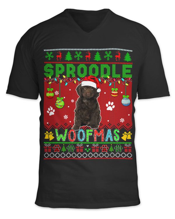 Sproodle Christmas Woof Santa Sproodle Lover Owner Family 48