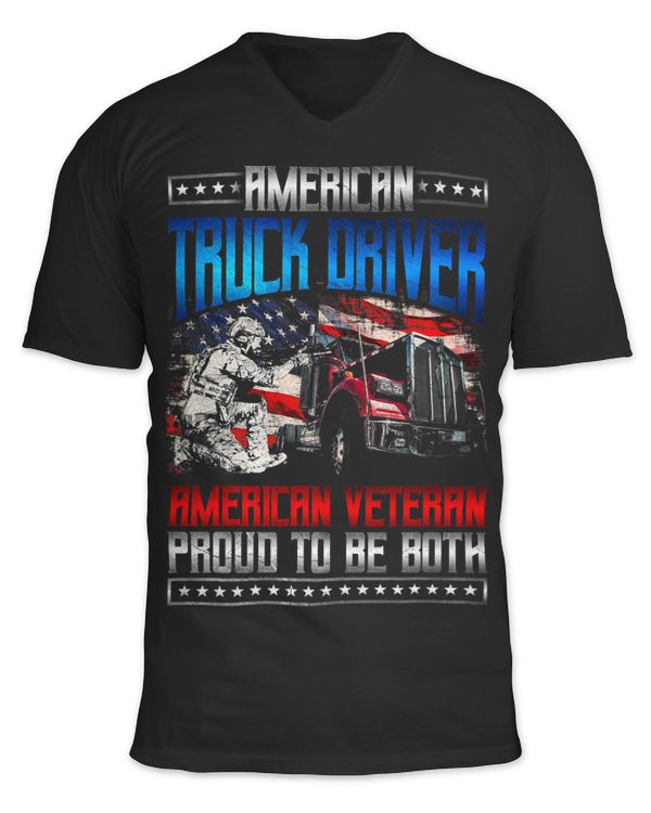 Trucker Gifts Patriotic Veteran American Flag Truck Driver