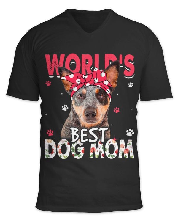 Womens Worlds Best Australian Cattle Dog Mom Funny Mothers Day