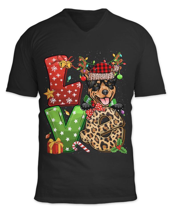 Love Australian Kelpie Dog Reindeer Christmas Light Dog Love 130