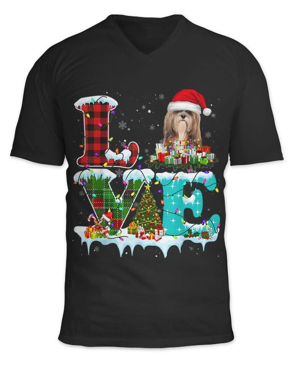 Lhasa Apso Christmas Tree Light Pajama Dog Xmas 5