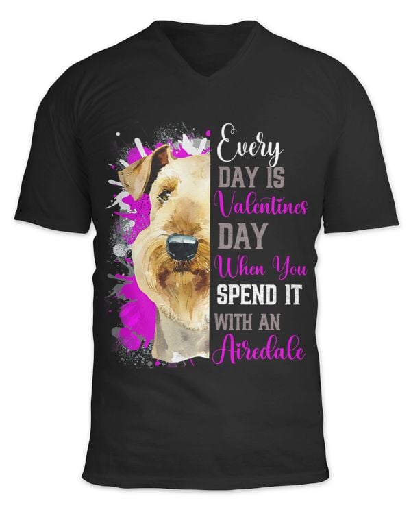 Funny Valentines Day Airedale Mom Mother Dog Terriers Cute