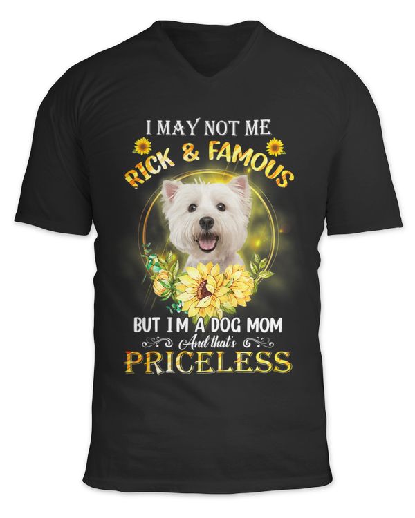 Womens Maltese I May Not Be Rich And Famous But Im A Dog Mom