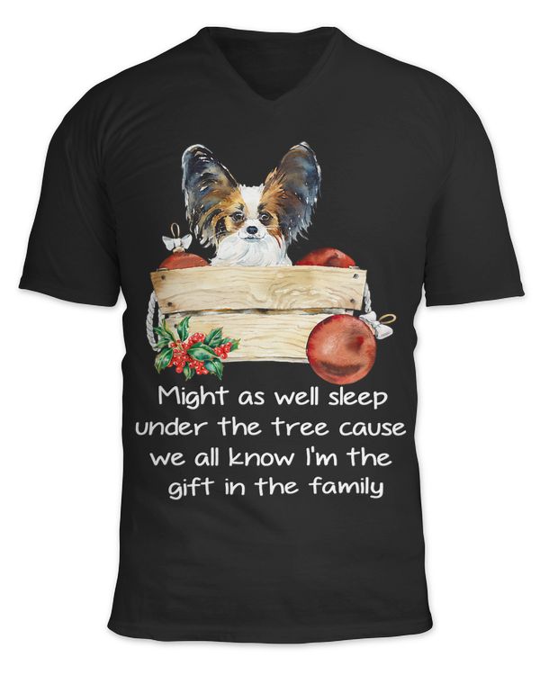 Favorite Family Papillon Puppy Funny Christmas Humor Quote