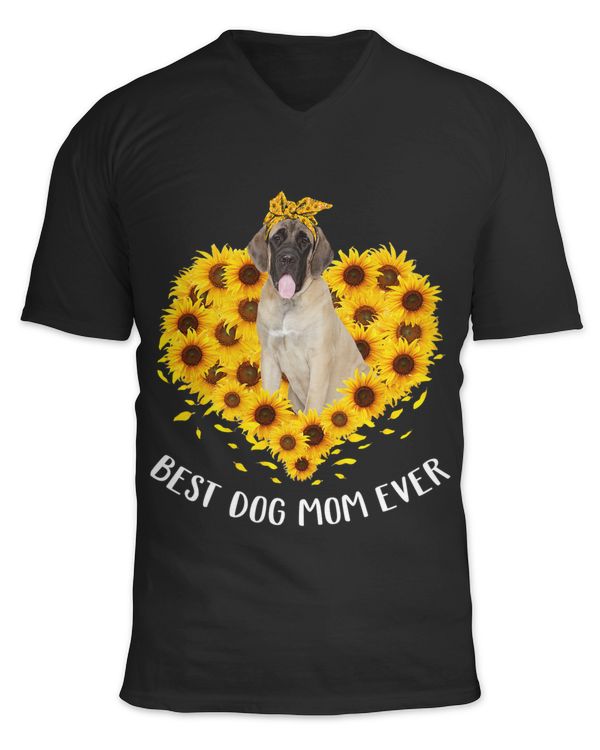 English Mastiff Mom Sunflower Dog Mom Women