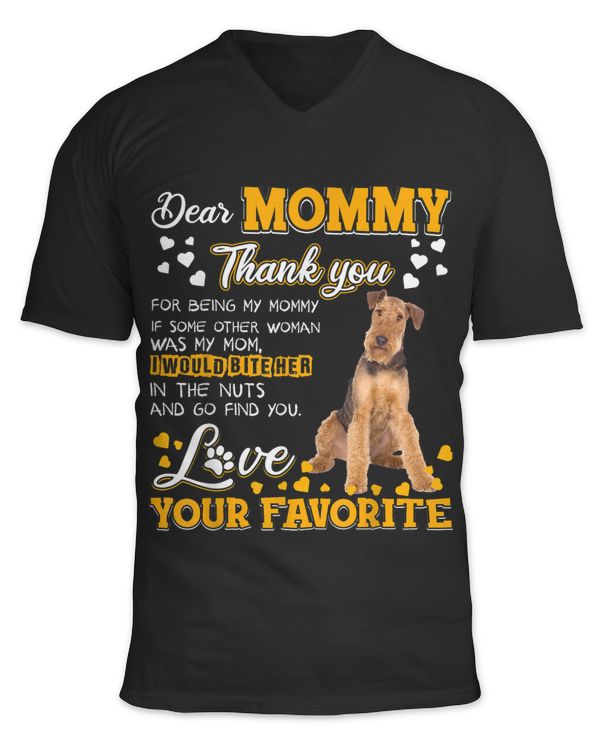 Airedale Terrier Dear Mommy Thank You For Being My Mommy