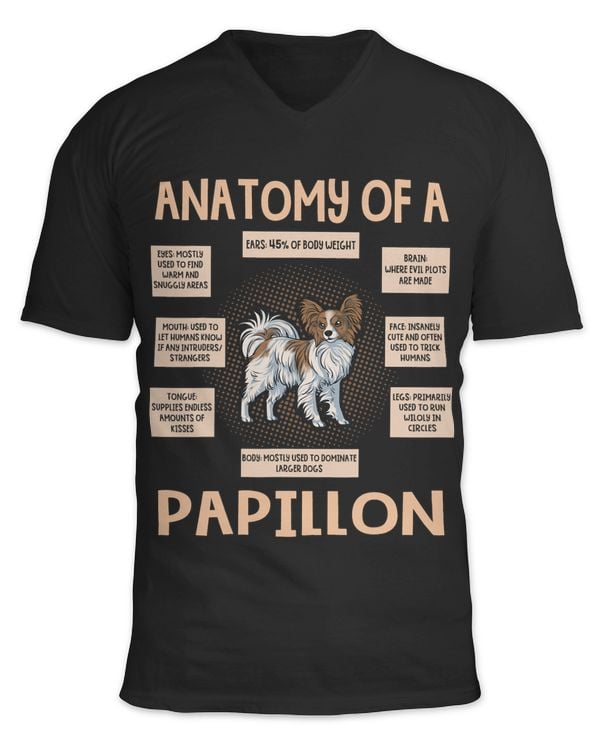 Anatomy Of A Papillon Funny Puppy Gift346