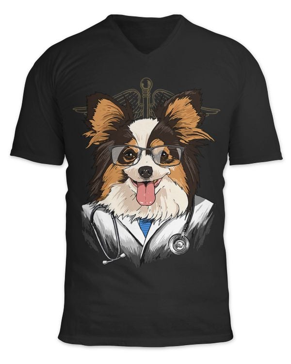 Dogtor Papillon Vet Doctor Physician Surgeon Pet Dog Lover 180