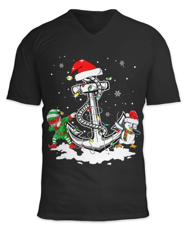 Anchor Boating Sailing Christmas Santa Hat Lights Gift 314