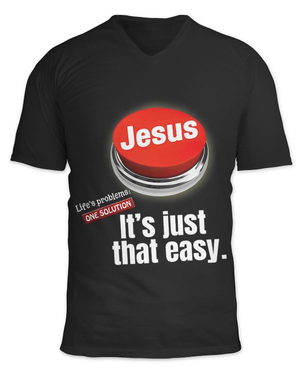Unisex Jersey SS V-Neck T-Shirt