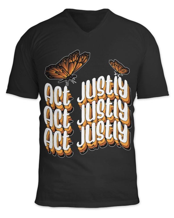 Boho Act Justly Motivational Kind Retro Religious Chritsian