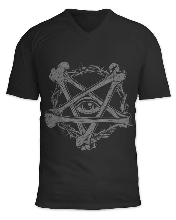 Bone Pentagram Illuminati Satanic Devil Wiccan Occult Pagan 104