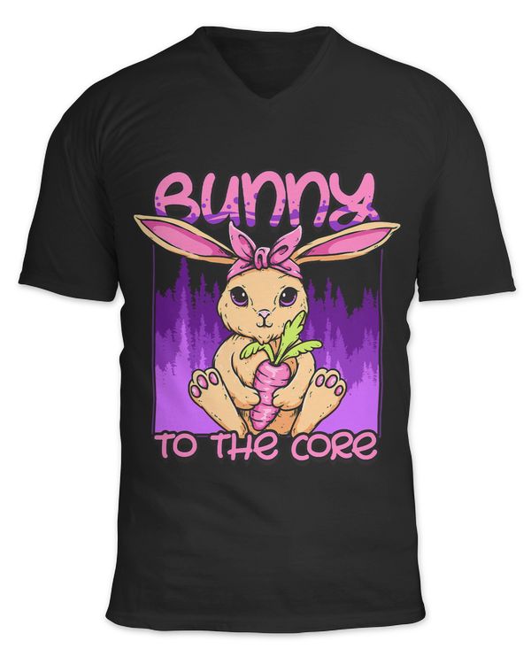 Bunny To the Core Gothic Rabbit with Carrot Rabbit Lover 502