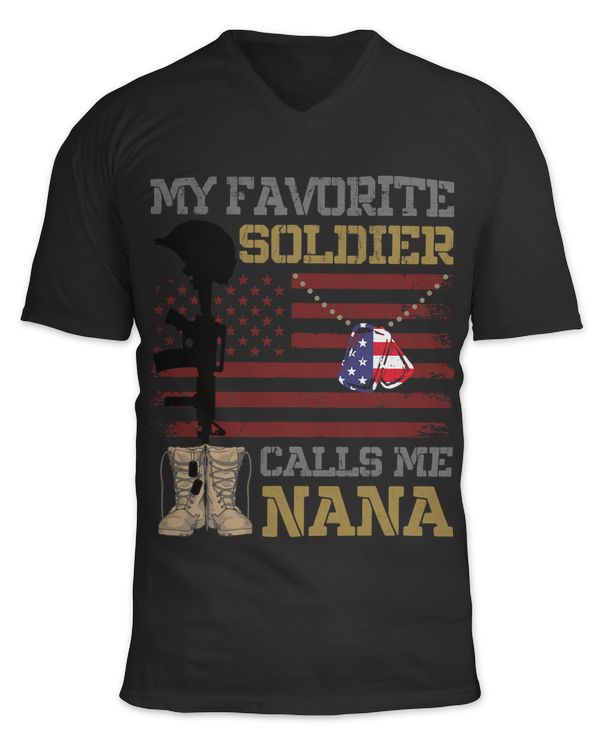 Grandpa Nana Tee My Favorite Soldier Calls Me Nana 1