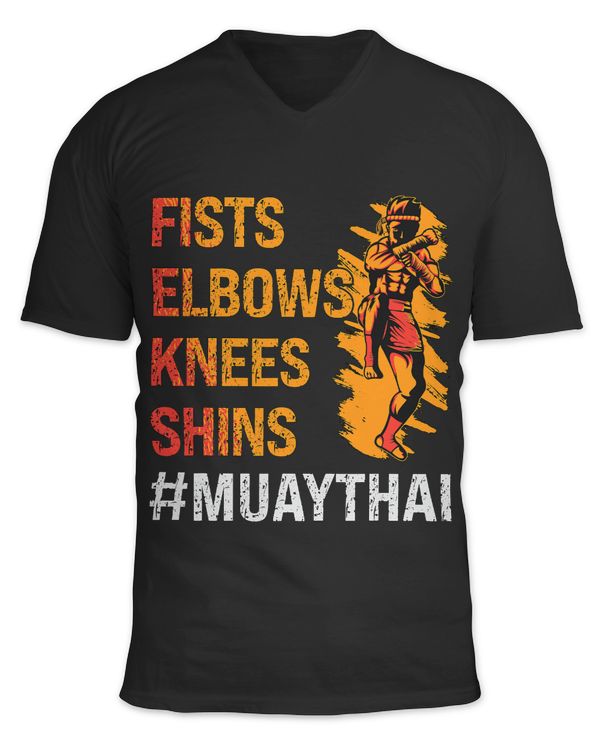 Fists Elbows Knees Shins Fighter Sport Combat Love Muay Thai